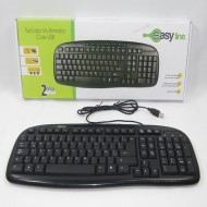 Teclado Easy line (teclado multimedia core USB)