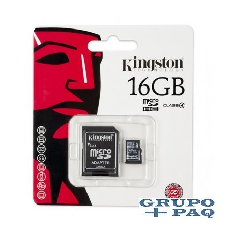 MEMORIA MICRO SD KINGSTON 16 GB CLASS 4