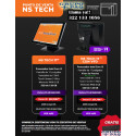 NS Tech POS Touch 17” con VFD Core i3 NATIONALSOFT – Negro